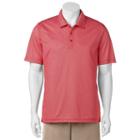 Men's C-buk By Cutter & Buck Pine Crest Slim-fit Patterned Performance Pocket Golf Polo, Size: Xl, Red