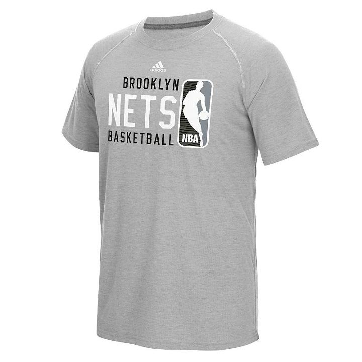 Men's Adidas Brooklyn Nets Play It Forward Tee, Size: Xxl, Grey