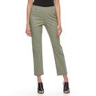 Women's Napa Valley Slimming Solution Straight-leg Dress Pants, Size: 6, Green Oth