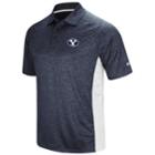 Men's Colosseum Byu Cougars Wedge Polo, Size: Large, Silver