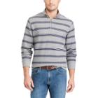 Big & Tall Chaps Classic-fit Reversible Quarter-zip Pullover, Men's, Size: 3xb, Grey