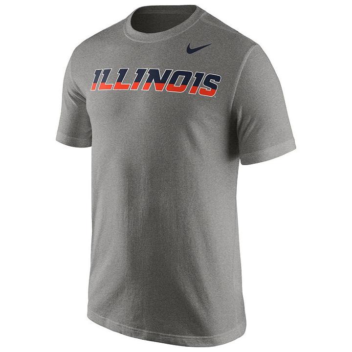 Men's Nike Illinois Fighting Illini Wordmark Tee, Size: Small, Ovrfl Oth