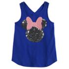 'disney's Minnie Mouse Girls 4-10 Sequined Graphic Tank Top By Jumping Beans&reg;, Size: 5, Blue (navy)