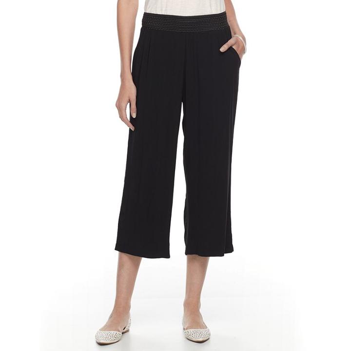 Women's Dana Buchman Culottes, Size: Small, Black