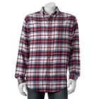 Men's Croft & Barrow&reg; Classic-fit Plaid Flannel Button-down Shirt, Size: Xl, White Oth