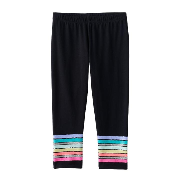 Girls 7-16 & Plus Size So&reg; Patterned Capri Leggings, Girl's, Size: 20 1/2, Oxford