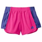Girls 4-6x Adidas Mesh Shorts, Girl's, Size: 4, Med Pink