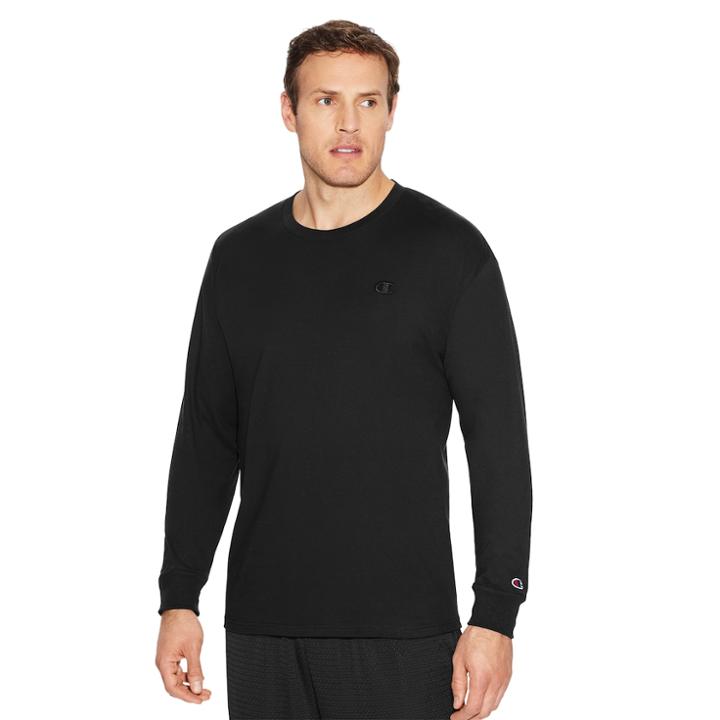Men's Champion Classic Jersey Tee, Size: Medium, Black