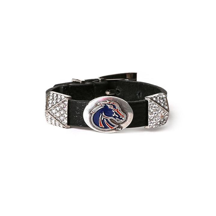 Women's Boise State Broncos Pyramid Bracelet, Brown