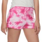 Juniors' Vanilla Star Lace-up Shorts, Teens, Size: Small, Med Pink