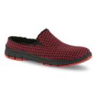Easy Street Kana Women's Houndstooth Clogs, Size: 8.5 Wide, Grey (charcoal)