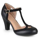 Journee Collection Olina Women's Mary Jane Heels, Girl's, Size: Medium (9), Black