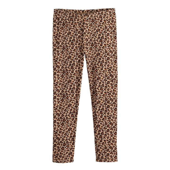 Girls 4-10 Jumping Beans&reg; Print Full-length Leggings, Size: 8, Lt Beige