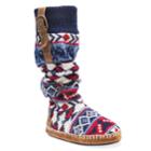 Muk Luks Women's Angela Boot Slippers, Size: Medium, Multi