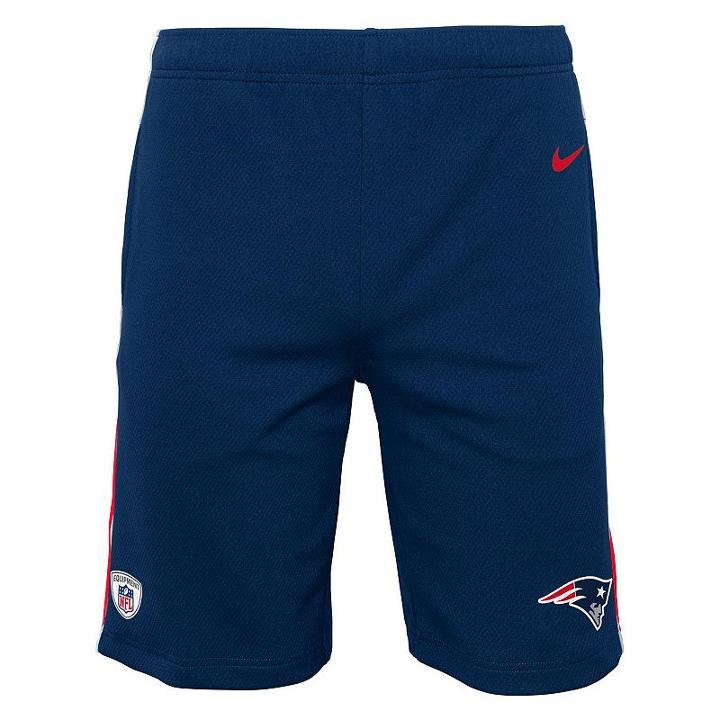 Boys 8-20 Nike New England Patriots Epic Dri-fit Shorts, Boy's, Size: S(8), Blue (navy)