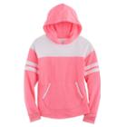 Plus Size Girls 7-16 So&reg; Varsity Fleece Hoodie, Size: 18 1/2, Dark Pink