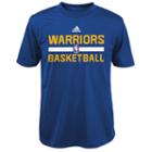 Boys 4-7 Adidas Golden State Warriors Practice Climalite Tee, Boy's, Size: S(4), Blue (navy)