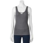 Juniors' So&reg; Keyhole Front Tank, Girl's, Size: Medium, Grey (charcoal)