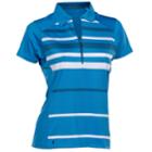 Women's Nancy Lopez Shock Short Sleeve Golf Polo, Size: Xl, Brt Blue
