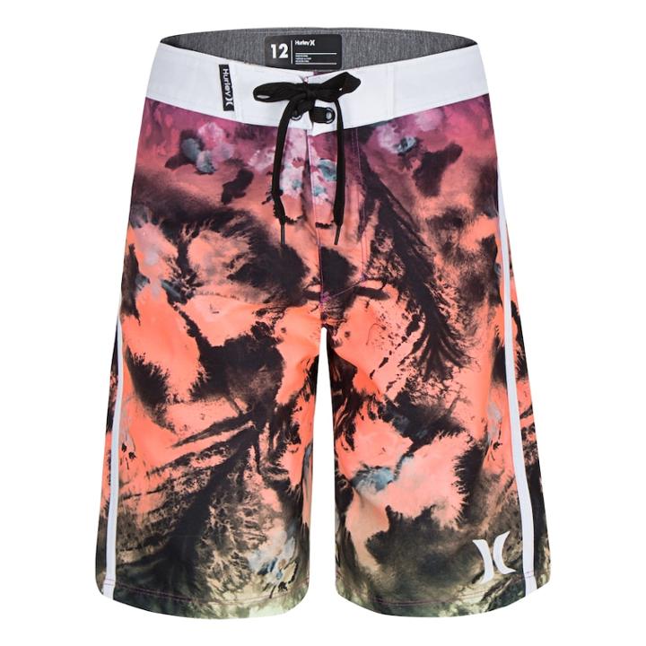 Boys 4-7 Hurley Floral Drift Board Shorts, Size: 6, Dark Pink
