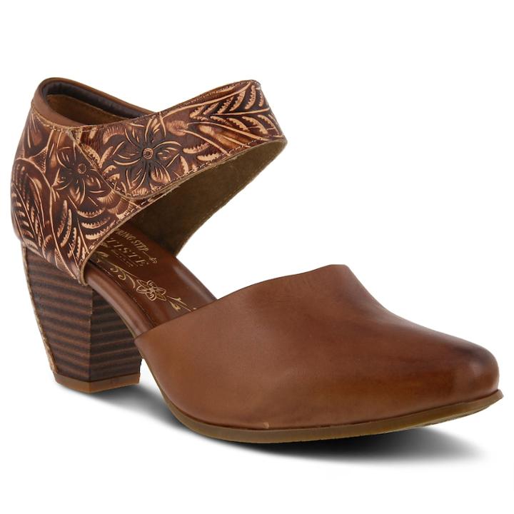 L'artiste By Spring Step Toolie Women's Mary Jane Shoes, Size: 39, Brown