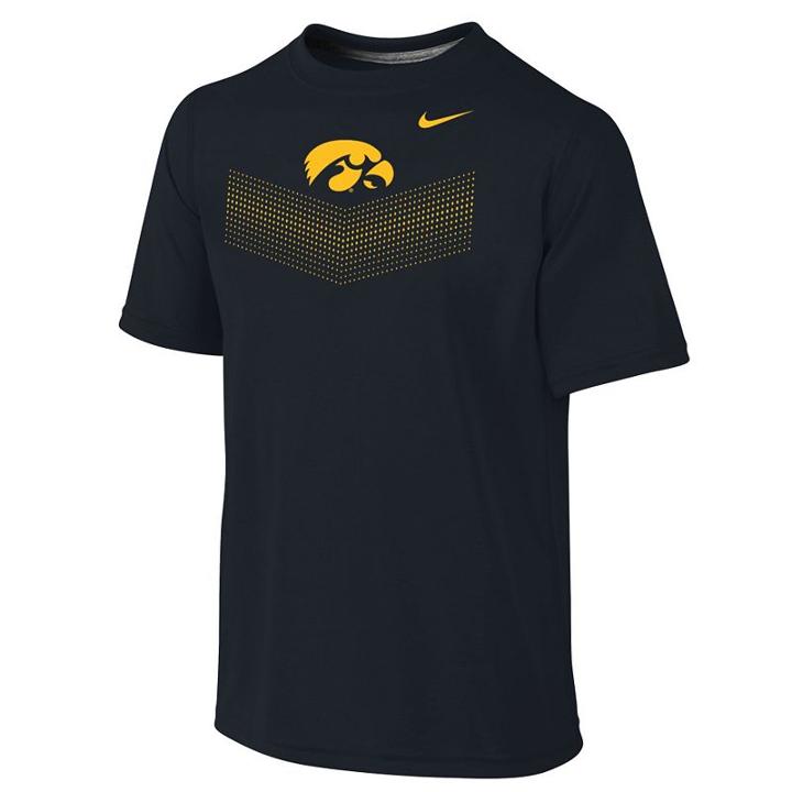 Boys 8-20 Nike Iowa Hawkeyes Legend Tee, Boy's, Size: Xl, Black