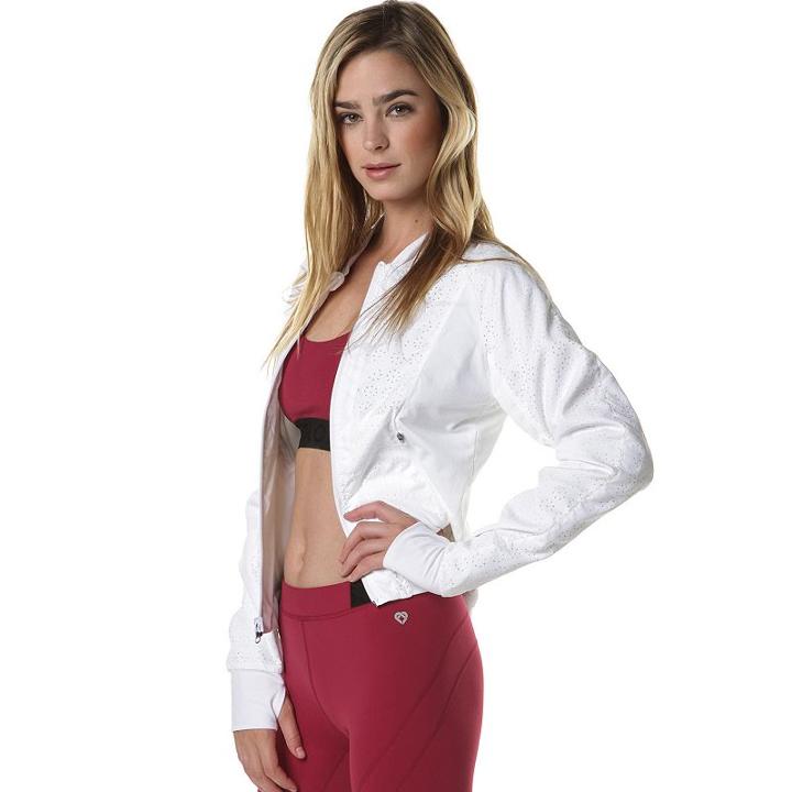 Women's Colosseum Reversible Tennis Jacket, Size: Medium, White