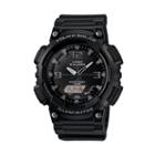 Casio Men's Tough Solar Illuminator Analog & Digital Watch - Aqs810w-1a2vcfk, Black