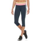 Women's Fila Sport&reg; Yoga Capris, Size: Large, Blue (navy)