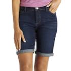 Women's Lee Kiki Roll-cuff Bermuda Jean Shorts, Size: 10 Avg/reg, Dark Blue