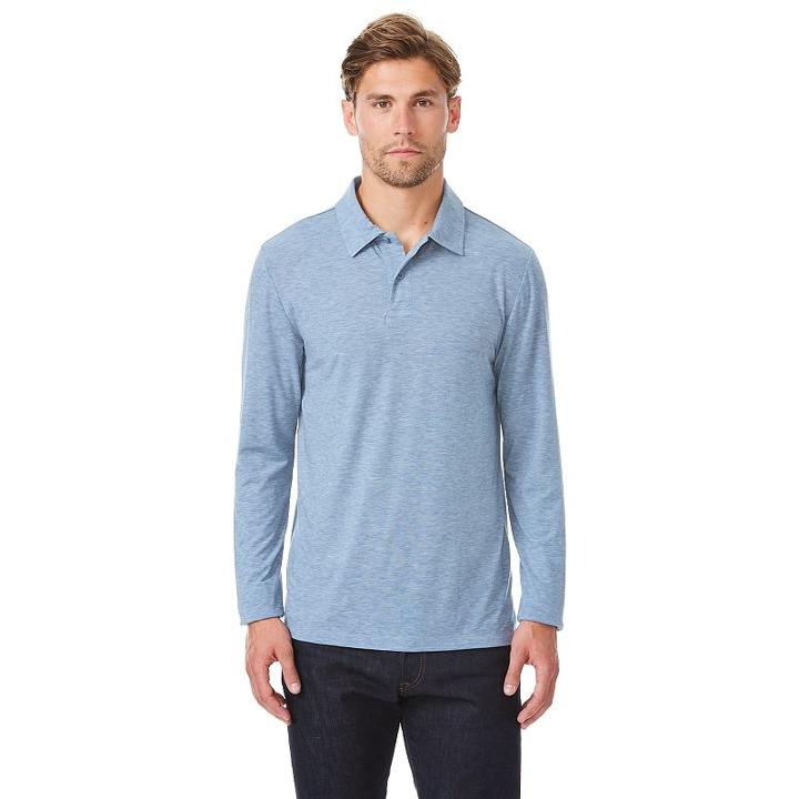 Men's Heat Keep Classic-fit Performance Polo, Size: Small, Light Blue