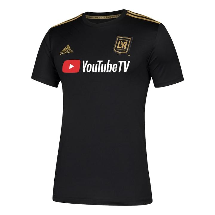 Men's Adidas Los Angeles Fc Wordmark Jersey, Size: Xl, Black