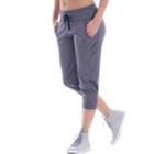 Women's Balance Collection Haley Jogger Capris, Size: Medium, Med Grey