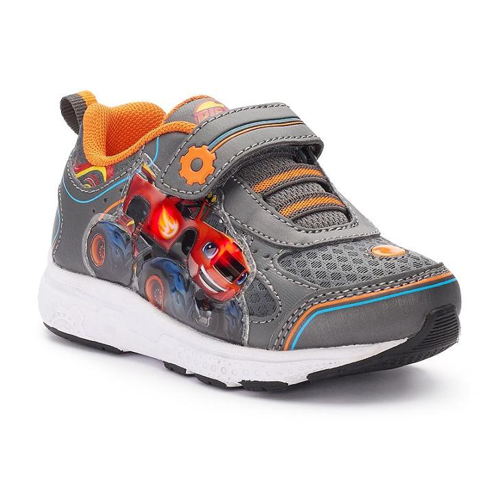 Blaze And The Monster Machines Toddler Boys' Light-up Shoes, Size: 12, Grey