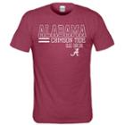 Men's Alabama Crimson Tide Right Stack Tee, Size: Small, Med Red