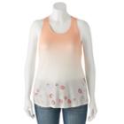 Juniors' Plus Size Mudd&reg; Racerback Tank, Girl's, Size: 1xl, White Oth