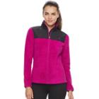 Women's Fila Sport&reg; Long Sleeve Fleece Jacket, Size: Medium, Dark Pink