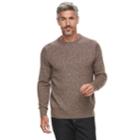 Men's Croft & Barrow&reg; Crew Sweater, Size: Large, Dark Brown