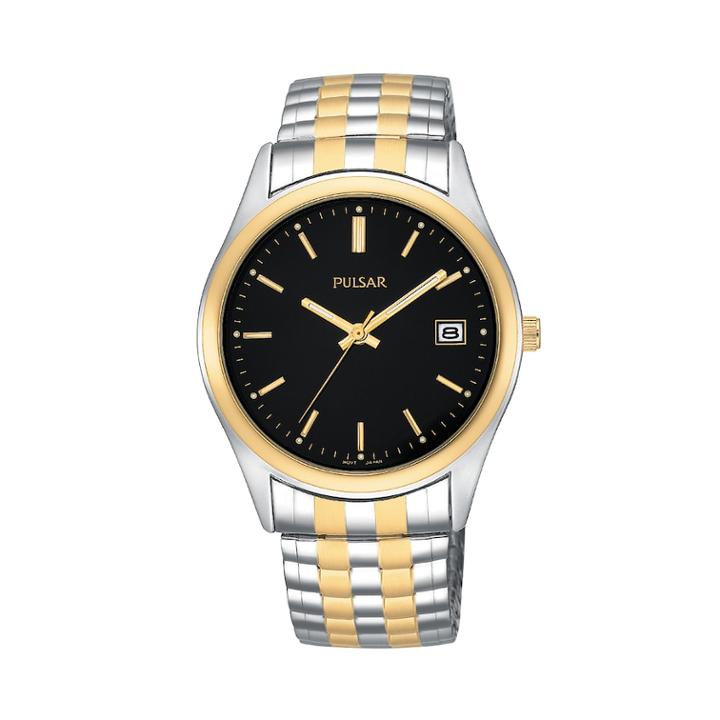 Pulsar Men's Two Tone Dress Watch - Pxh428, Silver