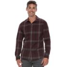 Men's Marc Anthony Slim-fit Stretch Woven Button-down Shirt, Size: Xl, Purple