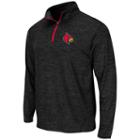 Men's Campus Heritage Louisville Cardinals Action Pass Quarter-zip Pullover, Size: Xl, Dark Grey