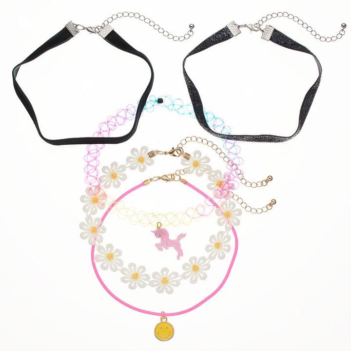Girls 5-16 5-pk. Fashion Choker Set, Girl's, Ovrfl Oth