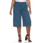 Plus Size Apt. 9&reg; Challis Culottes, Women's, Size: 2xl, Med Blue