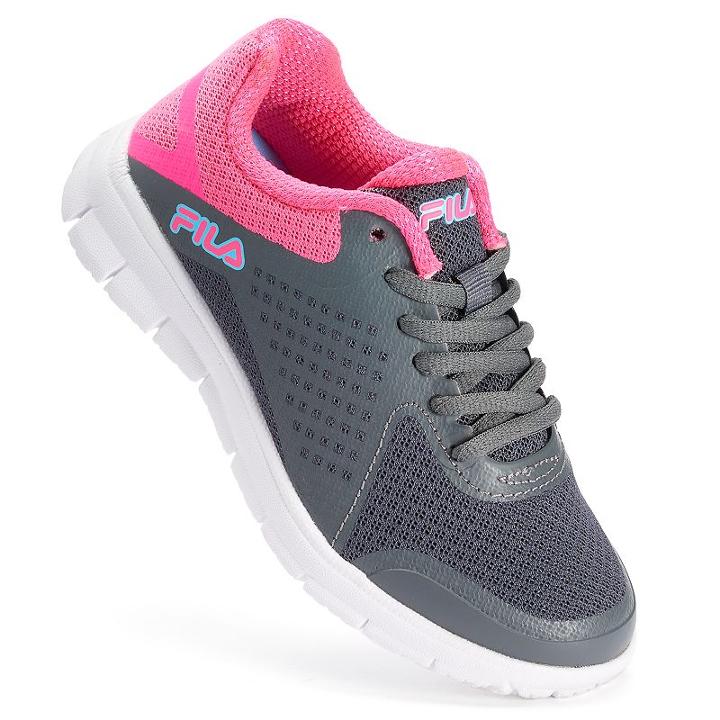 Fila&reg; Faction Girls' Lace-up Athletic Shoes, Girl's, Size: 6, Dark Beige