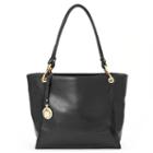 Leatherbay Rimini Small Triple Entry Tote, Women's, Black