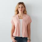 Women's Sonoma Goods For Life&trade; Marled Cardigan, Size: Large, Light Pink
