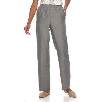 Women's Alfred Dunner Studio Pull-on Pants, Size: 8, Grey