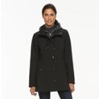 Women's Sebby Collection Hooded Soft Shell Jacket, Size: Medium, Black