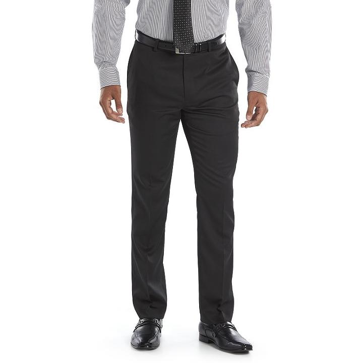 Men's Apt. 9&reg; Extra-slim Fit Performance Dress Pants, Size: 33x30, Black