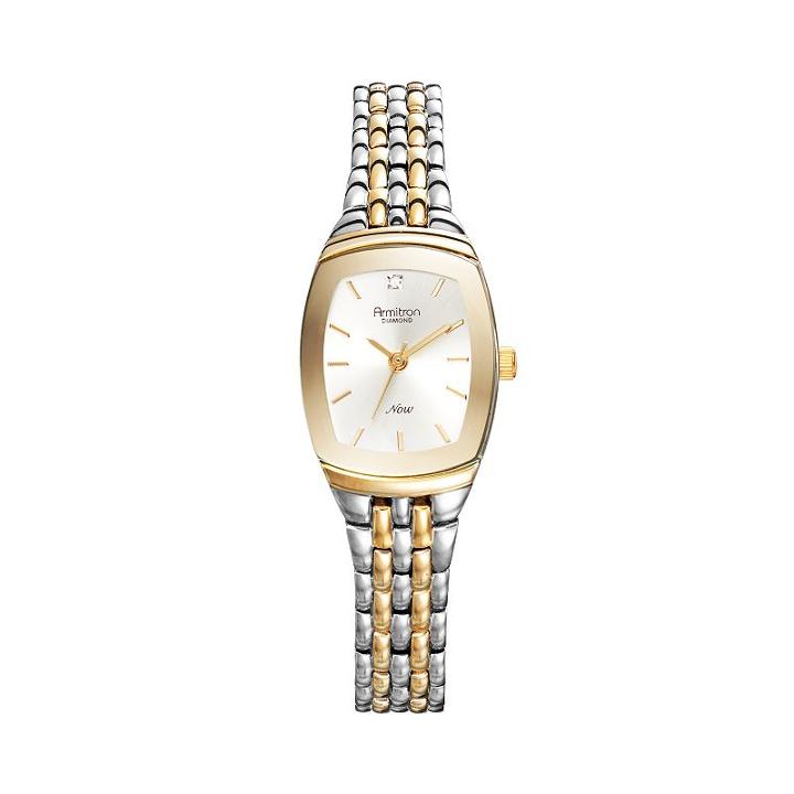 Armitron Women's Now Diamond Two Tone Watch, Size: 2xl, Multicolor